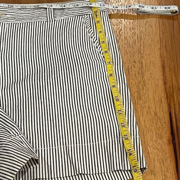 High waist Dockers Navy White Stripes Shorts - 8 - Picture 5 of 5